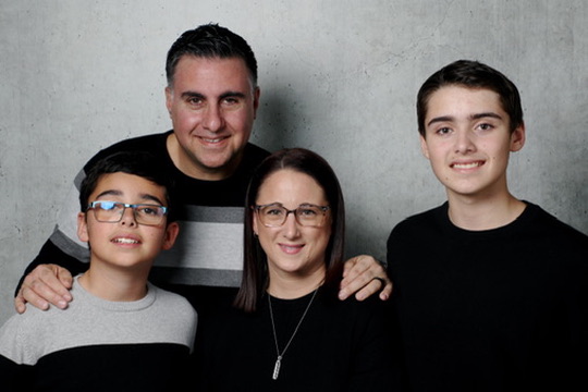 Pastor Daniel Di Paolo with his family